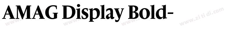 AMAG Display Bold字体转换 AMAG Display Bold字体转换